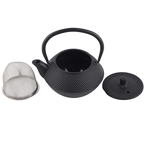 Set Panacea Gusseisen-Kaminkessel, Luftbefeuchter, 15 X 15 X 10 Cm, Gusseisen-Teekanne, 0,3 L, Heimgebrauchskessel mit Sieb, nach Dem Vorbild eines Japanischen Teekessels von PUNELE