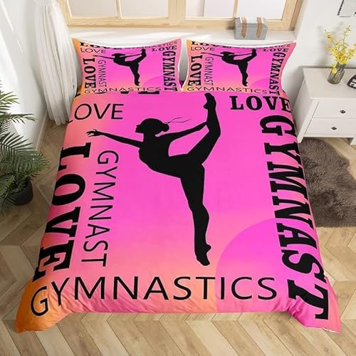 PUOJIEAT Bettwäsche 140x200 Mädchen Gymnastik Weich Mikrofaser Bettwäsche-Sets Gymnastik Bettbezug mit 2 x Kissenbezug 80x80 cm 3D Bettzeug Set r.3784 PUOJIEAT Bettwäsche 140x200 Mädchen Gymnastik Weich Mikrofaser Bettwäsche-Sets Gymnastik Bettbezug mit 2 x Kissenbezug 80x80 cm 3D Bettzeug Set r.3784 von PUOJIEAT