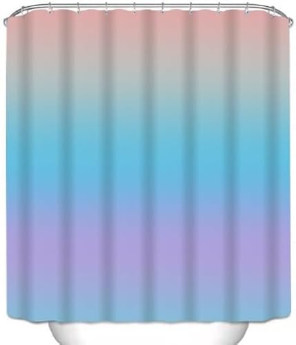 PUOJIEAT Duschvorhang 120 x 200 Gradient, Duschvorhang Anti-schimmel Farbe 3D Duschvorhänge Waschbar für Badezimmer Badewannen mit 8 Ringe 3559-FG von PUOJIEAT