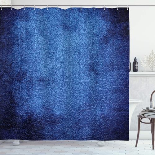 PUOJIEAT Duschvorhang 180x180 Einfachheit, Duschvorhang Anti-schimmel Blau 3D Duschvorhänge Waschbar für Badezimmer Badewannen mit 12 Ringe 3119-FG von PUOJIEAT