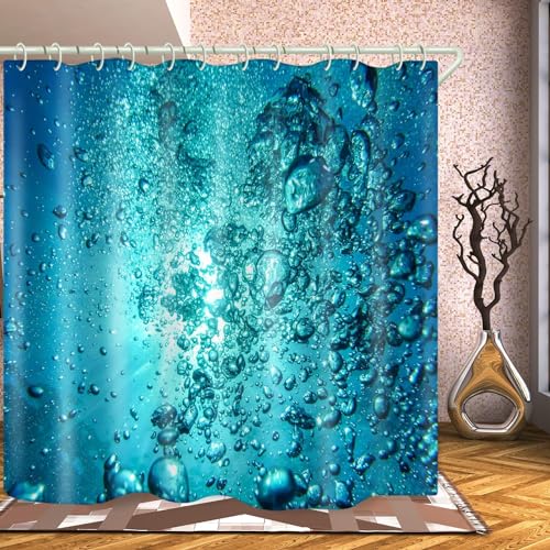 PUOJIEAT Duschvorhang 180x180 Meer, Duschvorhang Anti-schimmel Meerwasser 3D Duschvorhänge Waschbar für Badezimmer Badewannen mit 12 Ringe 1004-FG PUOJIEAT Duschvorhang 180x180 Meer, Duschvorhang Anti-schimmel Meerwasser 3D Duschvorhänge Waschbar für Badezimmer Badewannen mit 12 Ringe 1004-FG von PUOJIEAT