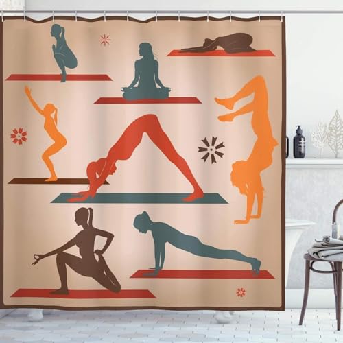 PUOJIEAT Duschvorhang 240x200 Fitnessstudio, Duschvorhang Anti-schimmel Sportthema 3D Duschvorhänge Waschbar für Badezimmer Badewannen mit 12 Ringe 8261-FG PUOJIEAT Duschvorhang 240x200 Fitnessstudio, Duschvorhang Anti-schimmel Sportthema 3D Duschvorhänge Waschbar für Badezimmer Badewannen mit 12 Ringe 8261-FG von PUOJIEAT