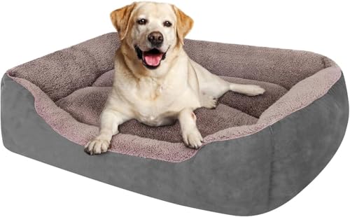 PUPPBUDD Dog Bed for Large Dogs Washable Comfortable Safety Pet Sofa Extra Firm Cotton Breathable for Medium and Small Dog Cat 8060cm Size XL L von PUPPBUDD
