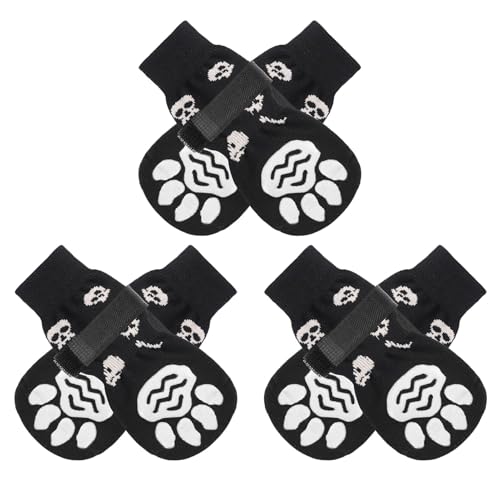 PUPTECK Hundesocken Pfotenschutz Anti Rutsch Outdoor Indoor 3 Paar, Hundeschuhe für kleine, mittlere, große Hunde, Sommer Hitzeschutz Pfoten Schutz Pads mit Griffen für ältere Hunde Hartholzböden PUPTECK Hundesocken Pfotenschutz Anti Rutsch Outdoor Indoor 3 Paar, Hundeschuhe für kleine, mittlere, große Hunde, Sommer Hitzeschutz Pfoten Schutz Pads mit Griffen für ältere Hunde Hartholzböden von PUPTECK