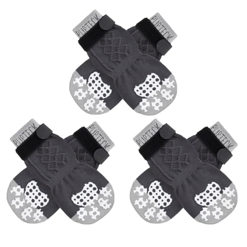PUPTECK Hundesocken Pfotenschutz Anti Rutsch Outdoor Indoor 3 Paar, Hundeschuhe für kleine, mittlere, große Hunde, Sommer Hitzeschutz Pfoten Schutz Pads mit Griffen für ältere Hunde Hartholzböden PUPTECK Hundesocken Pfotenschutz Anti Rutsch Outdoor Indoor 3 Paar, Hundeschuhe für kleine, mittlere, große Hunde, Sommer Hitzeschutz Pfoten Schutz Pads mit Griffen für ältere Hunde Hartholzböden von PUPTECK