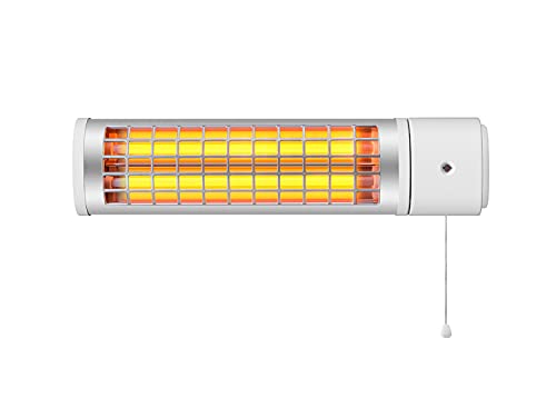 Purline Quarzofen für Badezimmer, 1200 W, geringer Verbrauch, IPX4-Schutz, ultra-leise Technologie – Quarz-Heizung, schnelle und verstellbare Heizung von PUR LINE