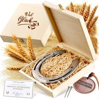 Echtes Getragenes Hufeisen in Holzbox | Glücksbringer Geschenk Zum Einzug, Geburt, Taufe Oder Hochzeit Inklusive Echtheitszertifikat Echtes Getragenes Hufeisen in Holzbox | Glücksbringer Geschenk Zum Einzug, Geburt, Taufe Oder Hochzeit Inklusive Echtheitszertifikat von PURAJA