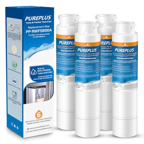 PUREPLUS Kühlschrank-Wasserfilter, kompatibel mit Frigidaire EPTWFU01, EWF02, Pure Source Ultra II, 4 Stück von PUREPLUS