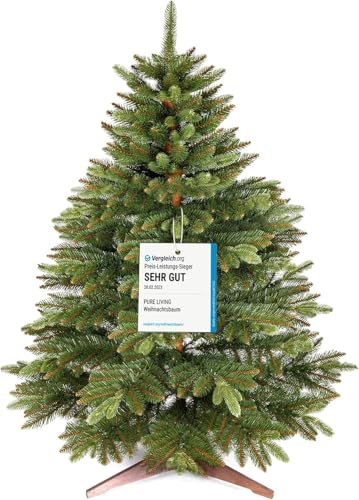 Premium Weihnachtsbaum künstlich 120cm -TESTSIEGER - Naturgetreu, dichte Zweige, Künstlicher Weihnachtsbaum mit Holzständer und Aufbewahrungstasche – Tannenbaum von Pure Living Premium Weihnachtsbaum künstlich 120cm -TESTSIEGER - Naturgetreu, dichte Zweige, Künstlicher Weihnachtsbaum mit Holzständer und Aufbewahrungstasche – Tannenbaum von Pure Living von PURE LIVING INTERIOR DESIGN