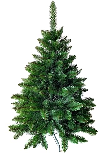 Weihnachtsbaum künstlich 120 cm –TESTSIEGER - Dichte Zweige, einfacher Aufbau, Made in EU - Künstlicher Weihnachtsbaum mit Metallständer– Edle Nordmanntanne - Tannenbaum künstlich von Pure Living von PURE LIVING INTERIOR DESIGN