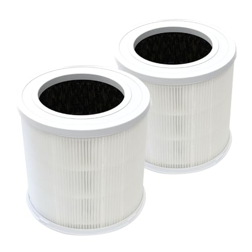 PUREBURG AP304 Ersatz-Luftfilter, kompatibel mit Airjowset & GCZ AP304 Luftreiniger, H13 4-stufige Filtration, Aktivkohle, 2 Stück von PUREBURG