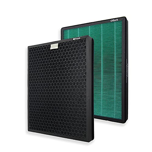 PUREBURG Ersatz-Filte kompatibel mit Coway Airmega 400 400S Luftreiniger,1er-Pack (2 Filter) H13 HEPA Aktivkohle 3-stufige Filtration von PUREBURG