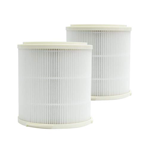 PUREBURG Ersatz-Filter Kompatibel mit LUBY HHA-50 Luftreiniger,2er-Pack H13 HEPA Aktivkohle 2-in-1 von PUREBURG