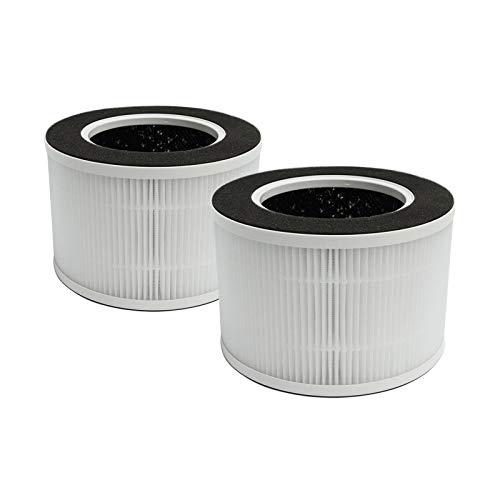 PUREBURG Ersatz-filter-kompatibel mit MEDION MD 19778 Luftreiniger, Aktivkohle und True HEPA,2-Pack von PUREBURG