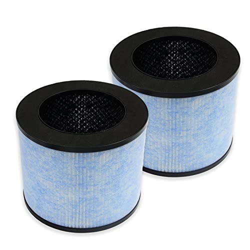 PUREBURG ErsatzFilter kompatibel mit Instant AP100 Luftreiniger, Teilenummer F100,2 Stück 3-stufige Filtration H13 True HEPA, hohe Effizienz von PUREBURG