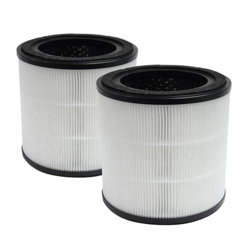 PUREBURG Ersatzfilter Kompatibel mit Bosch Air 2000 Luftreiniger,2er-Pack H13 HEPA Aktivkohle 2-in-1 3-Stufen-Filtration Staub VOCs Geruch von PUREBURG
