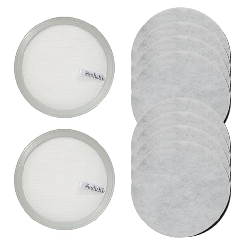 PUREBURG Ersatzfilter-Set, kompatibel mit HomeRunPet Ultra Quiet Hundepflege-Staubsauger HC15,2 x Filterkartusche und 8 x Filterpad, Haustier-Staubsaugerfilter von PUREBURG