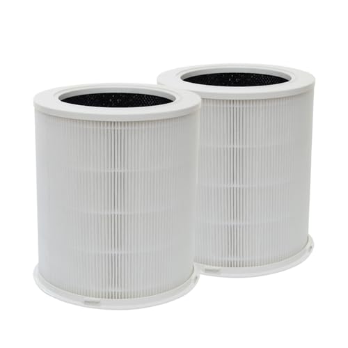PUREBURG Ersatzfilter kompatibel mit Dayette AP401 AP402 & JOWSET AP402 AP403 Luftreinigern, 2er-Pack H13 HEPA 4-stufige Filtration Aktivkohle, 2-in-1 von PUREBURG