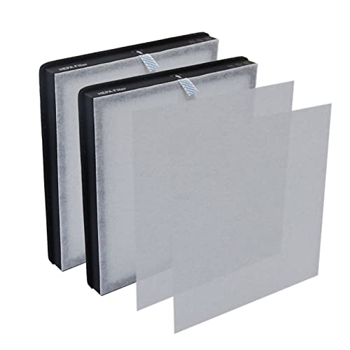 PUREBURG Ersatzfilter kompatibel mit MORENTO HY4866 Luftreiniger,2er-Pack H13 True HEPA 3-stufige Filtration Aktivkohle 2-in-1 von PUREBURG