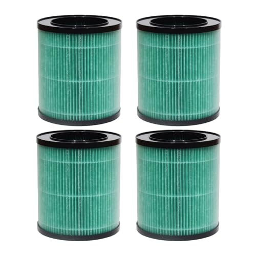 PUREBURG Ersatzfilter kompatibel mit Morento MR2566 Luftreiniger, 4 Stück H13 HEPA Aktivkohle (Größe: 5,1 x 5,1 x 5,8) 3-stufige Filtration Air Clean Dust VOCs Geruch von PUREBURG