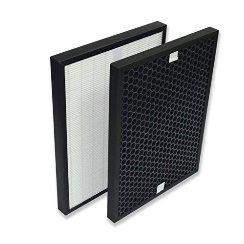 PUREBURG HRF-Q710E HRF-L710E Ersatzfilter-Set Kompatibel mit Honeywell HPA710WE Luftreiniger Teilenummer HRF-Q710E HRF-L710E, H13 Ersatz-True HEPA-Filter + Aktivkohlefilter von PUREBURG