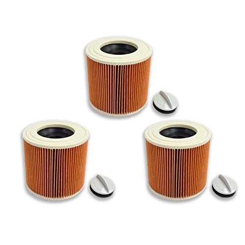PUREBURG Patronenfilter für Kärcher WD3 Premium WD 2 WD 3 WD 3 / MV3 WD 3 P SE 4001 / SE 4002 Extension KIT ersetzt 6.414-552.0, 6.414-772.0, 6.414-547.0 Nass- und Trockensaugen, 3 Stück von PUREBURG