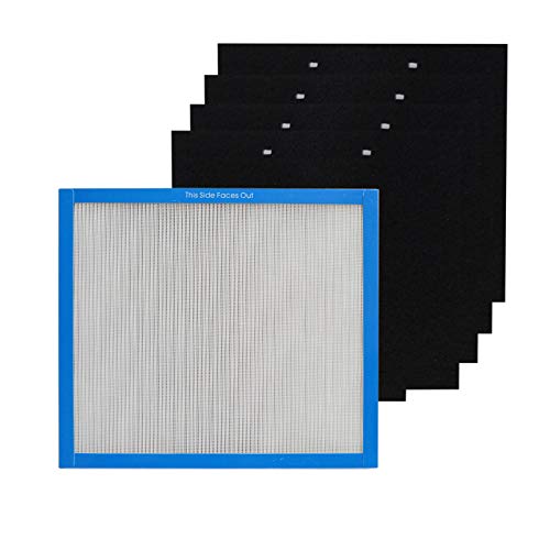 PUREBURG True HEPA-Filter-Set, kompatibel mit HoMedics Total Clean AF-10 AP-15 AR-10 Luftreinigern, Teilenummer AF-10FL AP-15CRF AF-15, H13 Aktivkohle, Air Clean Dust VOCs, 1+4 PUREBURG True HEPA-Filter-Set, kompatibel mit HoMedics Total Clean AF-10 AP-15 AR-10 Luftreinigern, Teilenummer AF-10FL AP-15CRF AF-15, H13 Aktivkohle, Air Clean Dust VOCs, 1+4 von PUREBURG