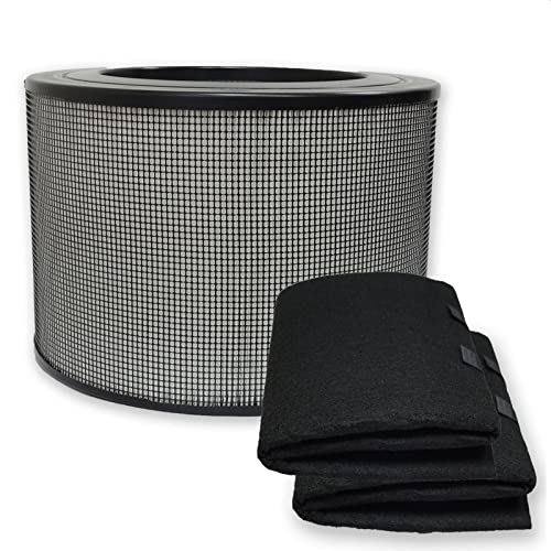 Pureburg HEPA-Filter + 2 Wrapping Carbon Vorfilter für Honeywell 24000 24500 50250-S 52500 von PUREBURG