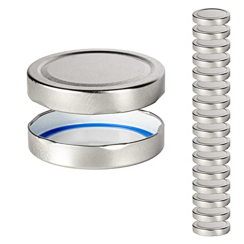 PUREGANIC® 16x Deep Twist Off Deckel für Schraubgläser und Einmachgläser| DTO Ø 82mm Schraubdeckel mit Blueseal | Made in Germany von PUREGANIC