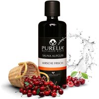 Saunaaufguss Konzentrat Kirsche frisch 100 ml natürlicher Sauna-aufguss - reine ätherische ö - Purelia von PURELIA