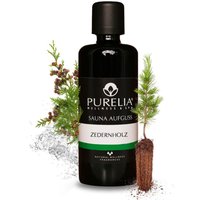 Saunaaufguss Konzentrat Zedernholz 100 ml natürlicher Sauna-aufguss - reine ätherische Öle - Purelia von PURELIA