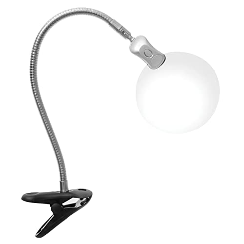 Lupenleuchte groß mit LED und Clip von PURElite