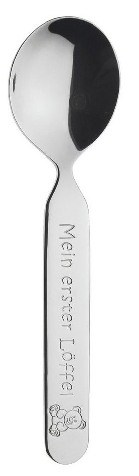 PURESIGNS Kinderbesteck Mein erster Löffel (1-tlg), 1 Personen, versilbert, plastikfreier Essgenuß für die Kleinen mit Besteck versilbert von PURESIGNS