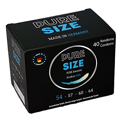 PURESIZE Kondome 40 Stück 54mm nominale Breite, 100% MADE IN GERMANY, , PURESIZE PREMIUM von PURESIZE