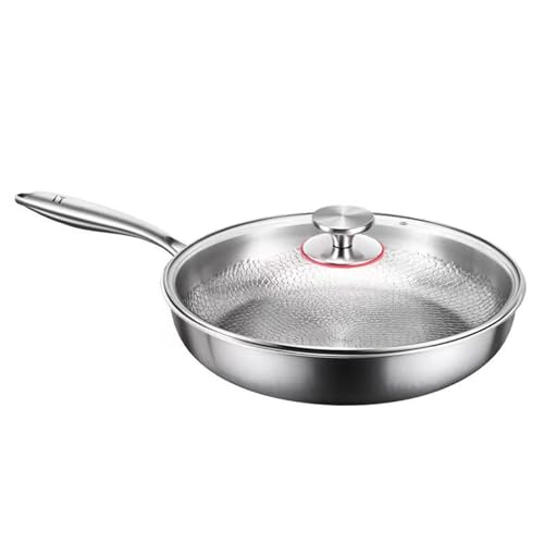 PURFUU Safe Coating Release Metal Frying Pan with Lid for Cooking Even Heat Distribution Suitable All Herdops Oven Safe Multi-purpose Metal Skillets for Frying PURFUU Safe Coating Release Metal Frying Pan with Lid for Cooking Even Heat Distribution Suitable All Herdops Oven Safe Multi-purpose Metal Skillets for Frying von PURFUU