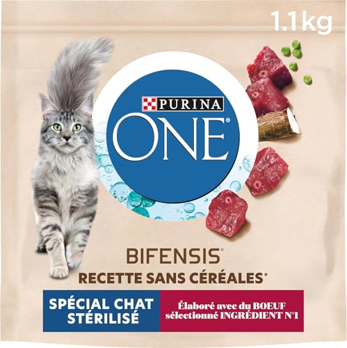 PURINA ONE Bifensis ohne Getreide | Rindfleischfutter für ausgewachsene Katzen | 1,1 kg Beutel PURINA ONE Bifensis ohne Getreide | Rindfleischfutter für ausgewachsene Katzen | 1,1 kg Beutel von PURINA ONE