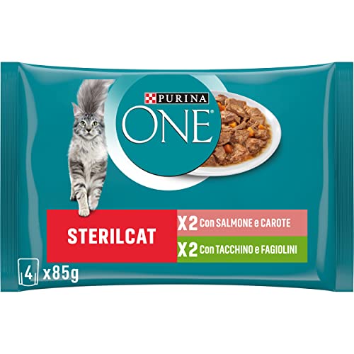 Purina One Sterilcat Filellini in Sauce, sterilisiertes Katzenfutter, Lachs und Truthahn, 48 Beutel à 85 g Purina One Sterilcat Filellini in Sauce, sterilisiertes Katzenfutter, Lachs und Truthahn, 48 Beutel à 85 g von PURINA ONE