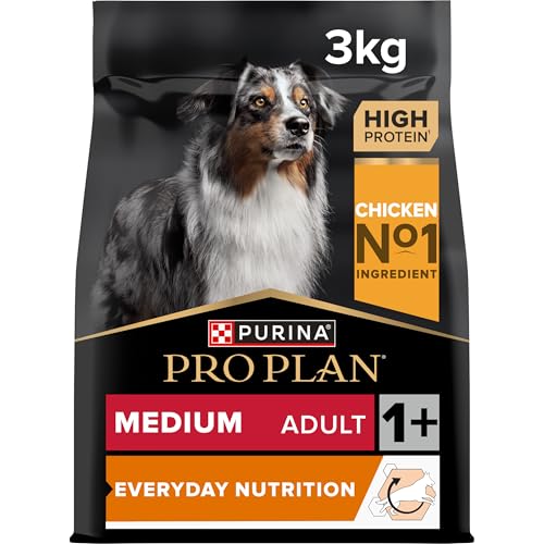 Pro Plan Medium Adult Everyday Nutrition, Hundefutter trocken, reich an Huhn, 1er Pack (1 x 3 kg) von PURINA PRO PLAN