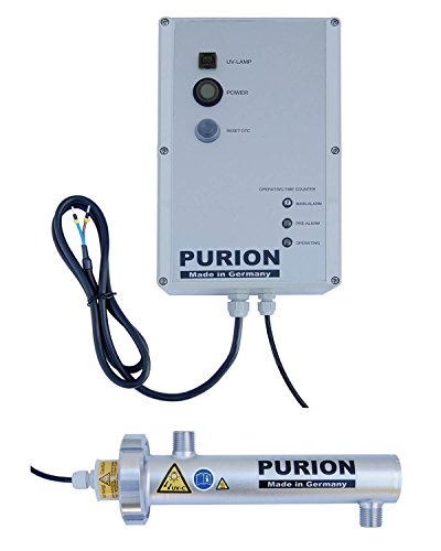 PURION 400 UV Anlage Autarke Trinkwasseraufbereitung bis 300 l/h mit UV-C-Licht 10W (PURION 400 12V mit Lebensdauerüberwachung) von PURION