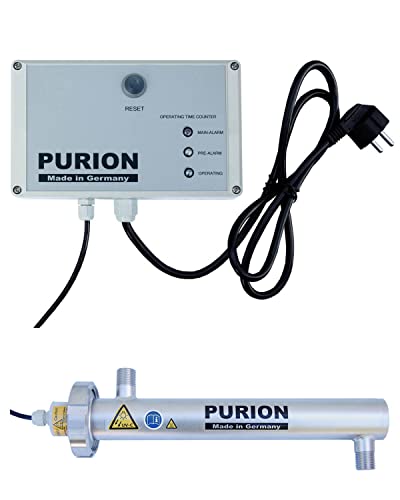 PURION 500 UVC klärer mit 10W 400l/h Trinkwasserdesinfektion, UV-Anlage mit Lebensdauerüberwachung von PURION