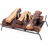 1.2L Stahlbrenner mit dekorativen Holzscheiten von PURLINE