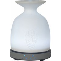 Purline - Aroma Diffuser Ultraschall aus Keramik Ultra Leise mit Umgebungslicht - Weiß von PURLINE