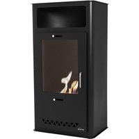 Purline - Bioethanolofen für den Außenbereich, rechteckiges Design aus schwarzem Stahl, Tür aus gehärtetem Glas Purline - Bioethanolofen für den Außenbereich, rechteckiges Design aus schwarzem Stahl, Tür aus gehärtetem Glas von PURLINE