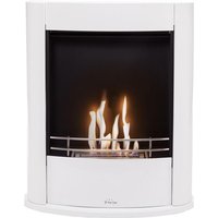 Purline - Bodenstehender Ethanol-Kamin, rechteckiges Design aus weißem Stahl Purline - Bodenstehender Ethanol-Kamin, rechteckiges Design aus weißem Stahl von PURLINE