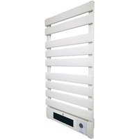Purline - Elektrischer Handtuchhalter für die Wandmontage 1500W aus Aluminium, weiß, LED-Display und WiFi-Steuerung - Weiß von PURLINE