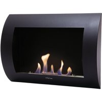 Purline - Ethanol-Kamin mit gebogener Stahlfrontplatte von PURLINE