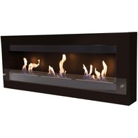 Purline - Extragroßer wandmontierter Ethanol-Kamin aus Stahl und gehärtetem Glas Purline - Extragroßer wandmontierter Ethanol-Kamin aus Stahl und gehärtetem Glas von PURLINE