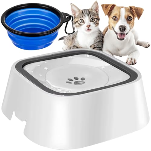 Wassernapf Hund Anti-Schwapp Ohne Sabbern Reise Futternapf Gratis Auslaufsicher Hundenapf Kein Verschütteln für zuhause und unterwegs 24342 von Purlov