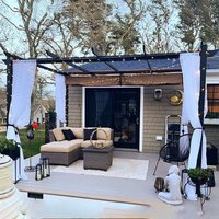 Einziehbare Außenpergola mit Pergolaüberdachung aus Aluminium Terrassenüberdachung Sonnenblende Vordach für Hinterhofterrasse - Purple Leaf Einziehbare Außenpergola mit Pergolaüberdachung aus Aluminium Terrassenüberdachung Sonnenblende Vordach für Hinterhofterrasse - Purple Leaf von PURPLE LEAF