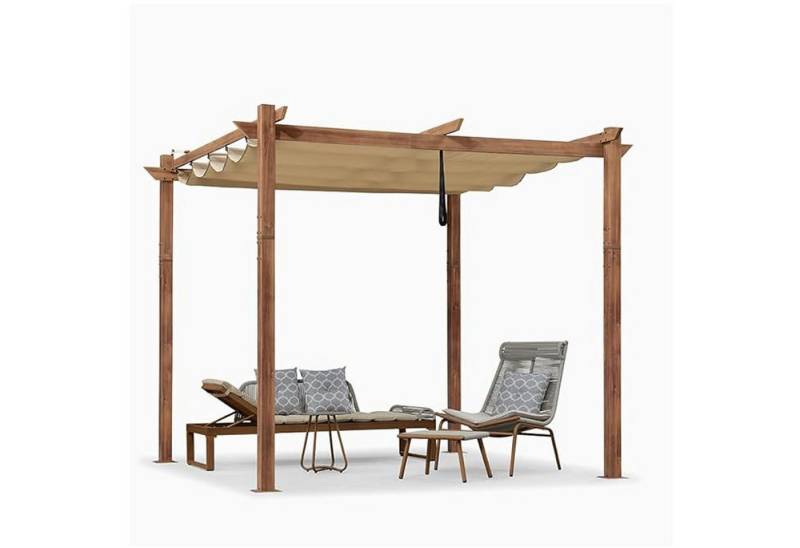 PURPLE LEAF Pergola 3x3m Aluminium Terassenüberdachung Garten Pavillon, BxTxH: 300,00x300x245,00 cm, mit schiebedach, UV Beschattung Freistehend Wasserdicht PURPLE LEAF Pergola 3x3m Aluminium Terassenüberdachung Garten Pavillon, BxTxH: 300,00x300x245,00 cm, mit schiebedach, UV Beschattung Freistehend Wasserdicht von PURPLE LEAF